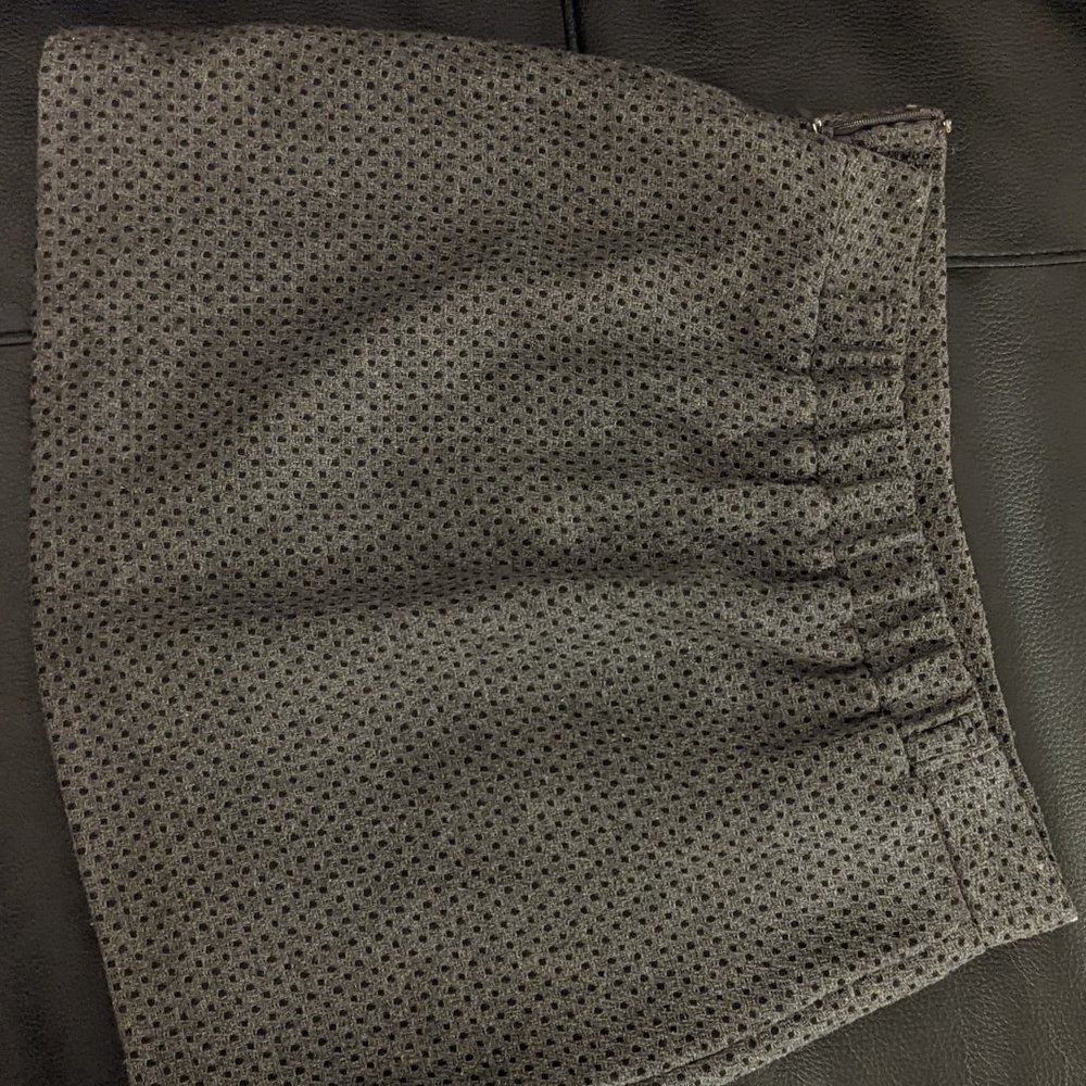 grey mini skirt for fall or winter